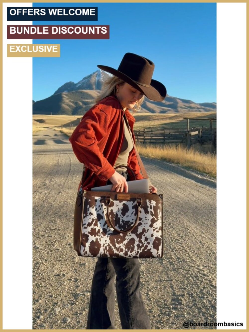 Waterproof Faux Leather Laptop Tote Bag with Crossbody Strap for Work - Picture 4 of 6